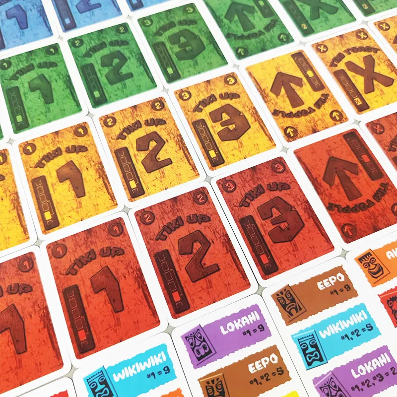 لعبة لوحة Tiki Topple التكتيكية النسخة الإنجليزية الصينية الإستراتيجية لعبة الحفلات الممتعة 2-4 PeopleMini Box #5