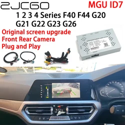 ZJCGO Rear Reverse Front Camera Digital Decoder Box Interface Adapter MGU ID7 For BMW 1 2 3 4 Series F40 F44 G20 G21 G22 G23 G26