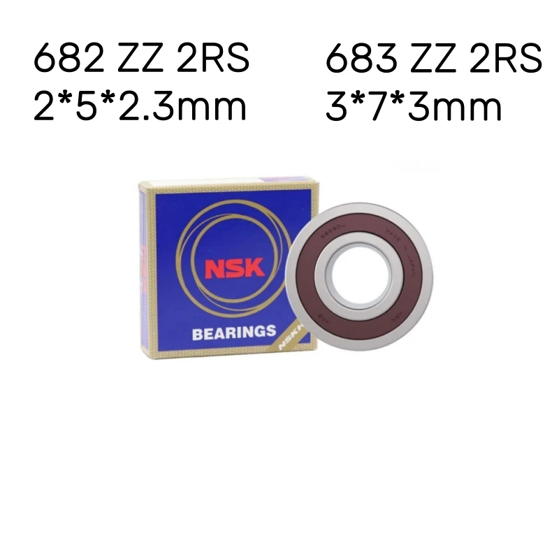 Miniature Deep groove ball bearing NSK High speed 682 683 ZZ 2RS 2*5*2.3mm bearing steel