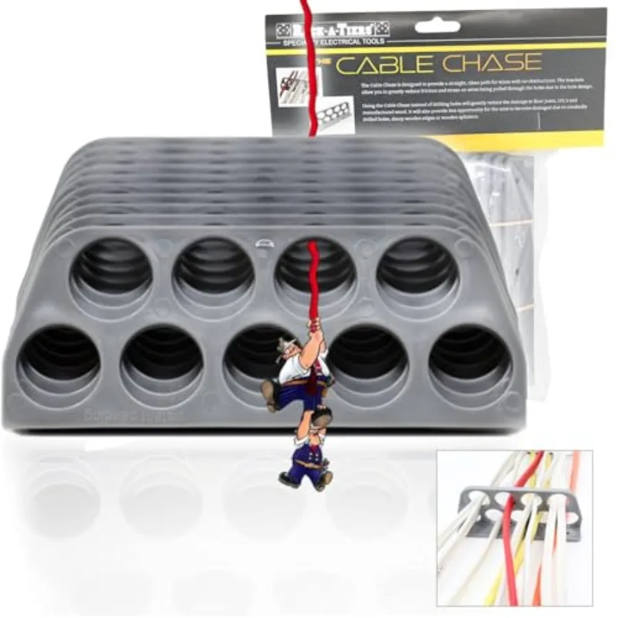 

Кронштейн для кабеля Cable Chase, 10 шт., с сертификатом ETL, для электрических проводов, органайзер/держатель для кабеля NM, 9 отверстий, отверстие 1 дюйм, S-образный