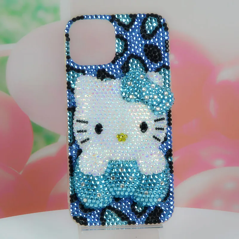 

Sanrio Hello Kitty for IPhone 16 15 14 13 Pro Max IPhone Xs IPhone Case 8 Plus Diamond Inlay Cartoon11 Protective Water Proof 12