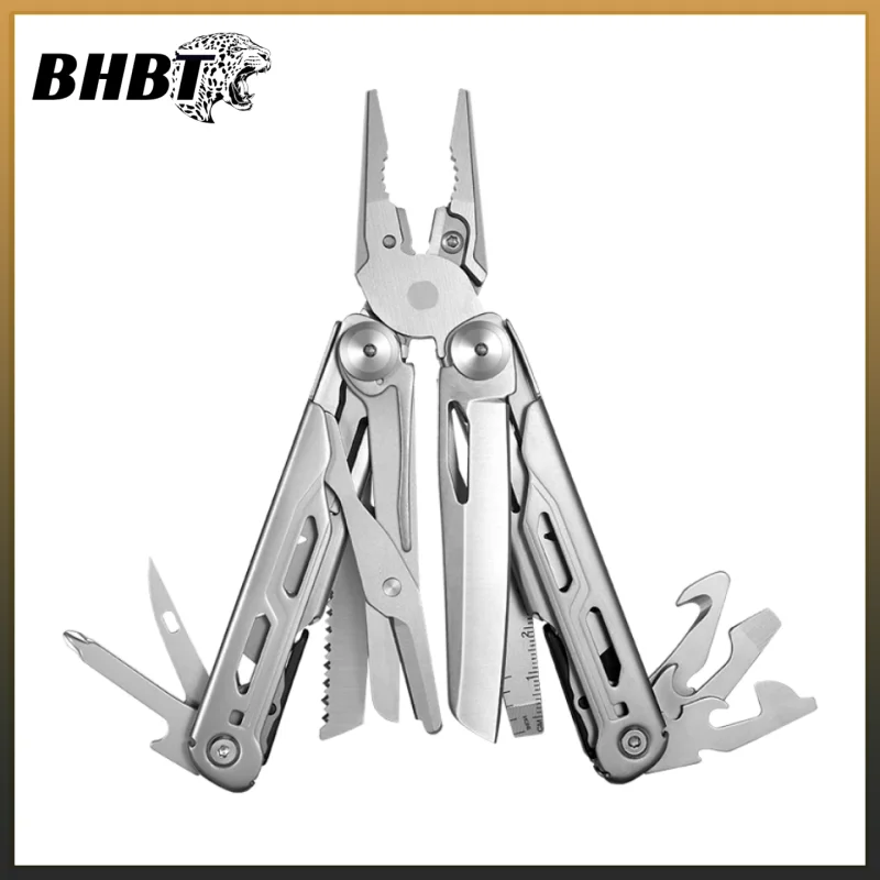 BHBT Multifunctional Camping Pliers Cutter Tool Outdoor Survival Multitool Pocket Knife Multipurpose Folding Clamp