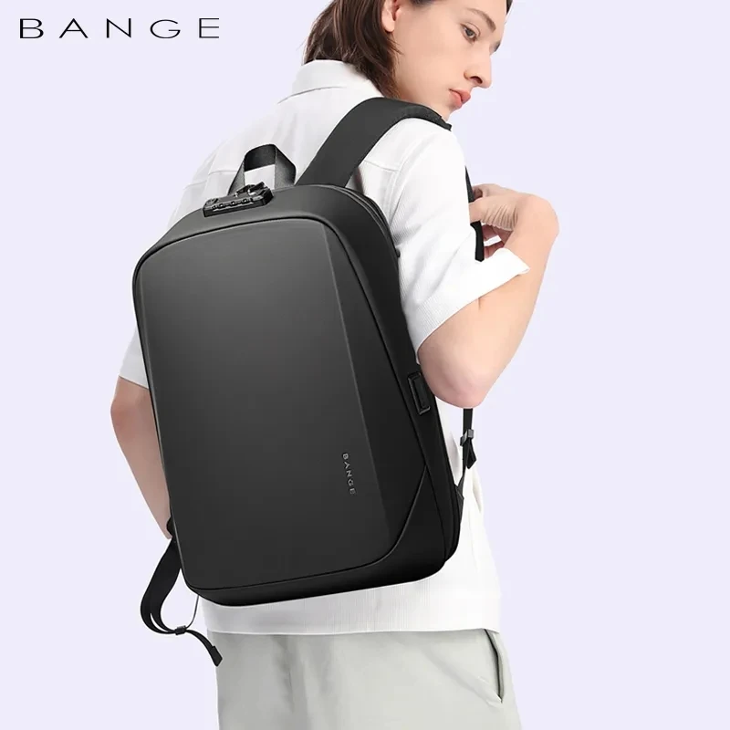 BANGE Men\'s Backpack Brand Laptop Backpack Anti-theft Waterproof School Backpacks USB Travel Bag Backpack Business Male 2023