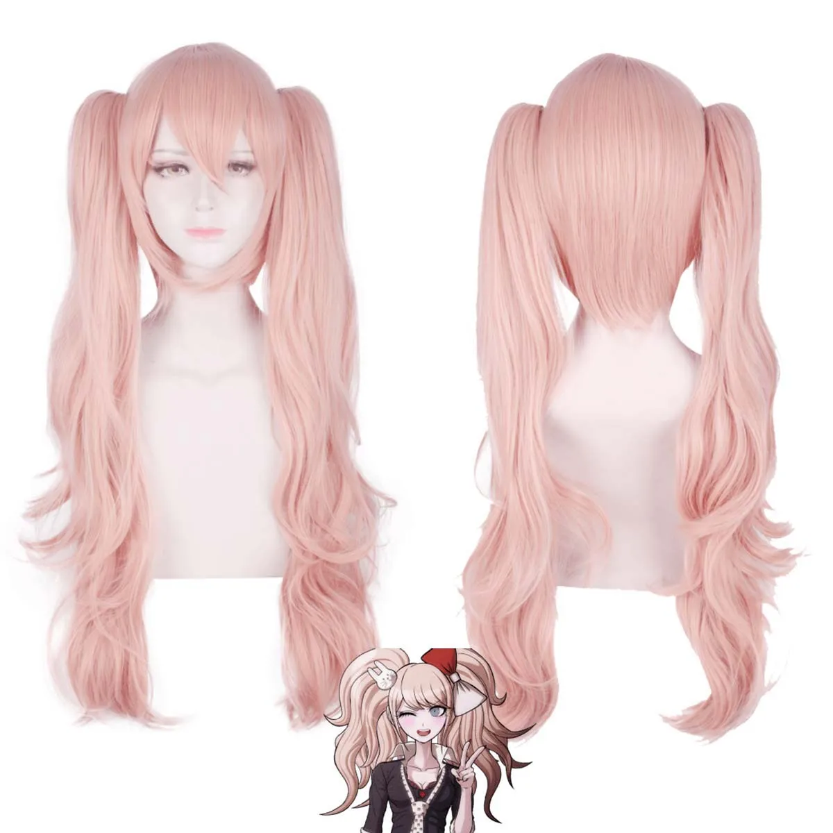 

Костюм для ролевых игр на Хэллоуин Trigger Happy Havoc, женский парик для косплея Эношимы Джунко