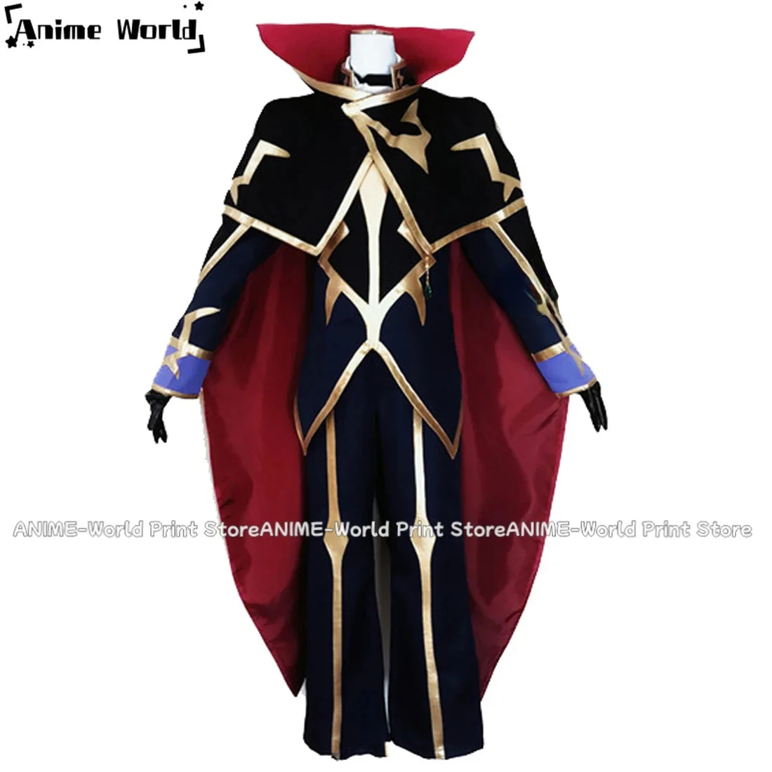 

《Custom Size》Cosplay Lelouch of the Resurrection Zero Cosplay Costume Cloak Season 3 Uniform Suit Adult Halloween Carnival Co