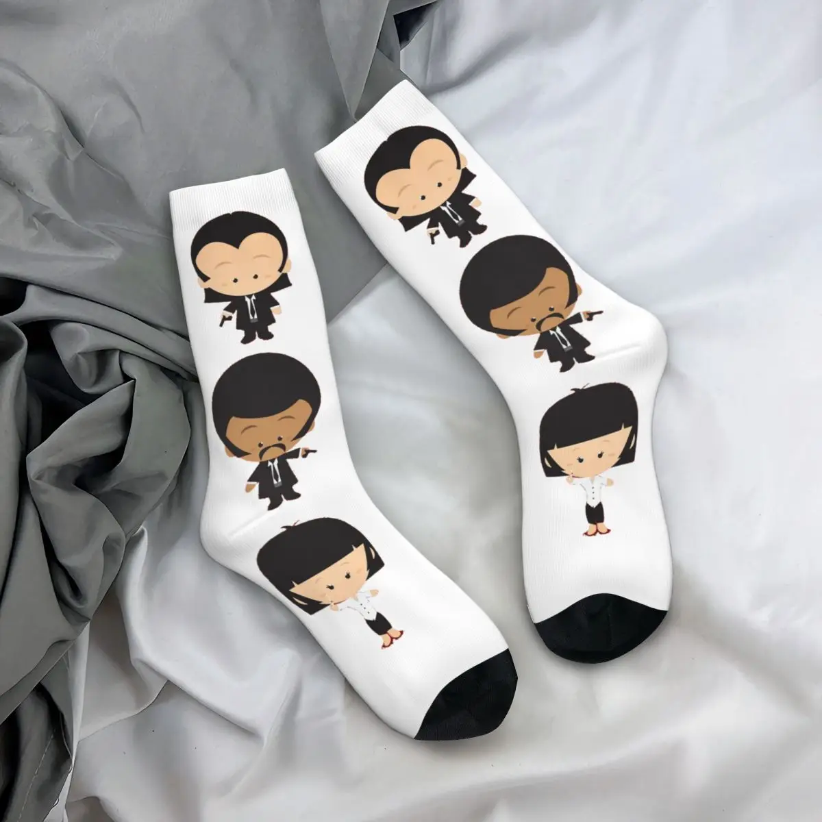 Crazy Design Pulp Fiction Basketball 11 Unisex Socks,Windproof 3D Print Happy Socks Street Style Crazy Sock