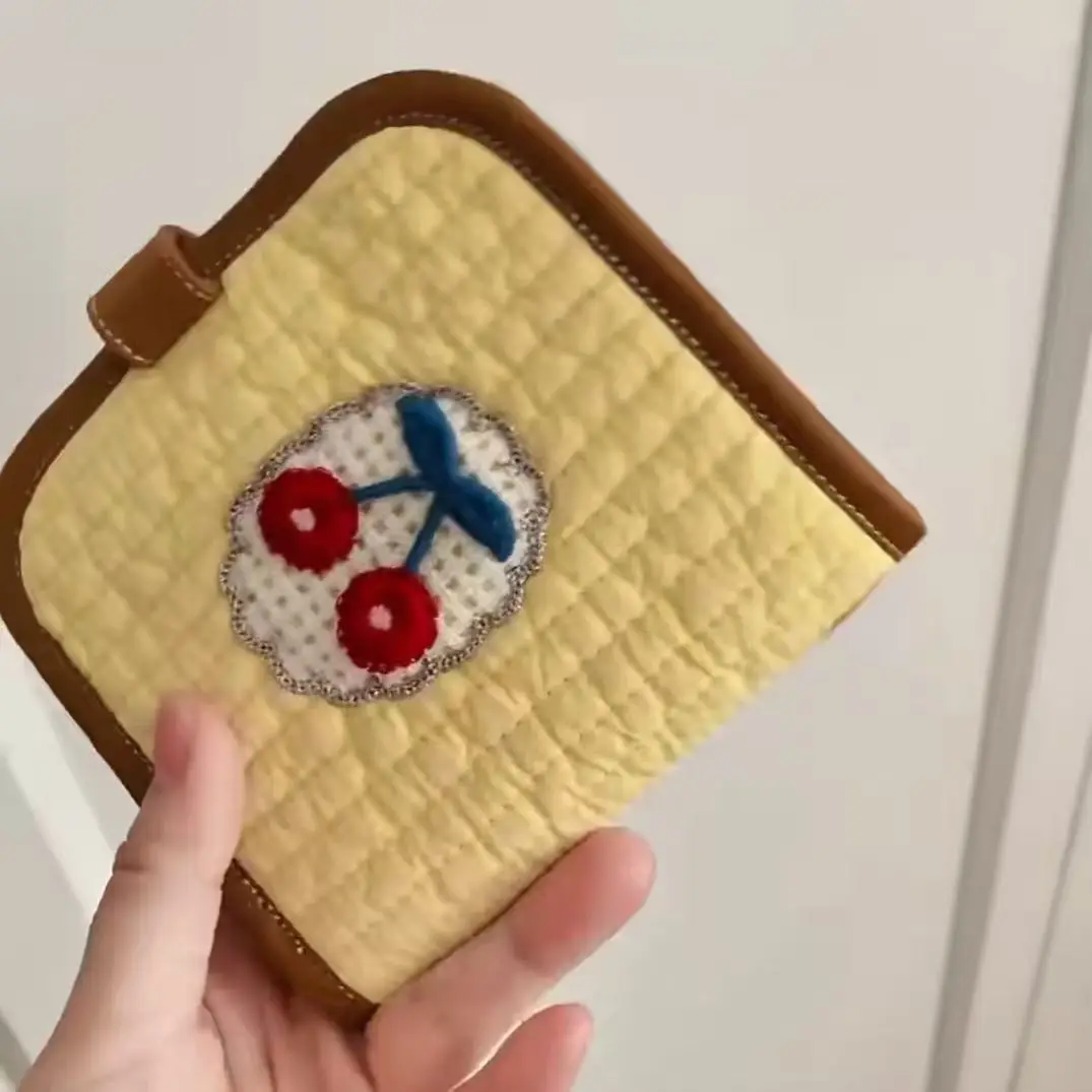 Soft Multifunctional Change Storage Canvas Card Case Cute Three-dimensional Bear Bag