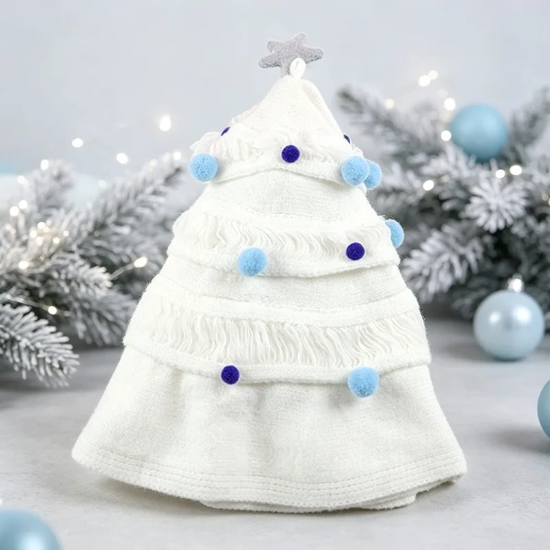 Christmas Tree Blanket Hand Woven Star Throw Nap Blanket for Best Friend Gift Home Decoration