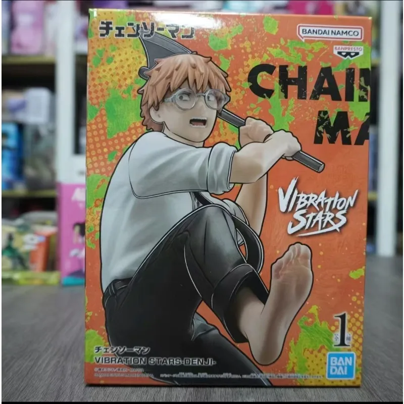 

В наличии: Оригинальная фигурка Bandai BANPRESTO VIBRATION STARS Chainsaw Man Denji, аниме-модель, подлинная, в коробке