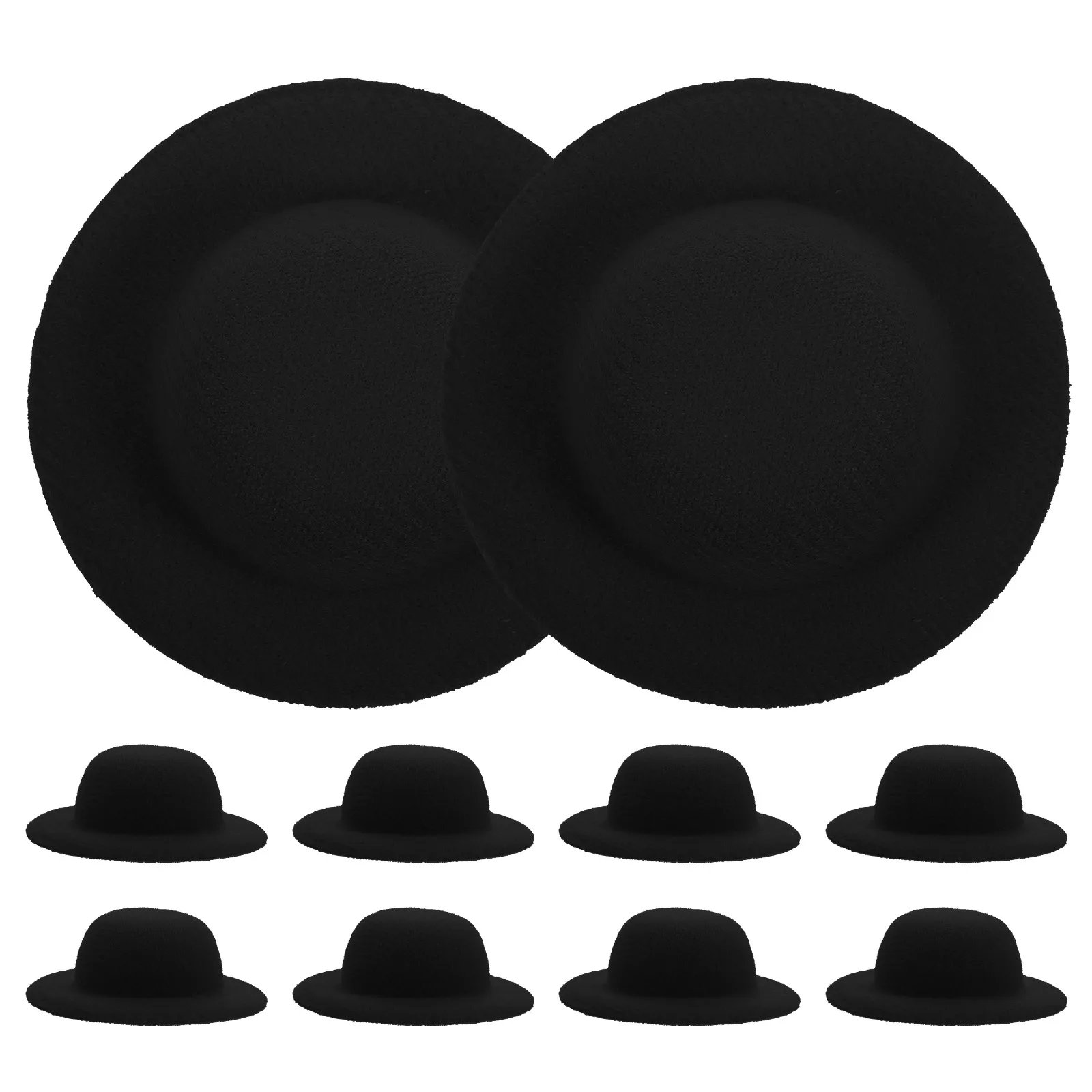 Mini sombreros de hierba para manualidades, decoración de Material Eva duradero, accesorio de fotografía, adorno creativo para sombrero pequeño DIY, 10 Uds.