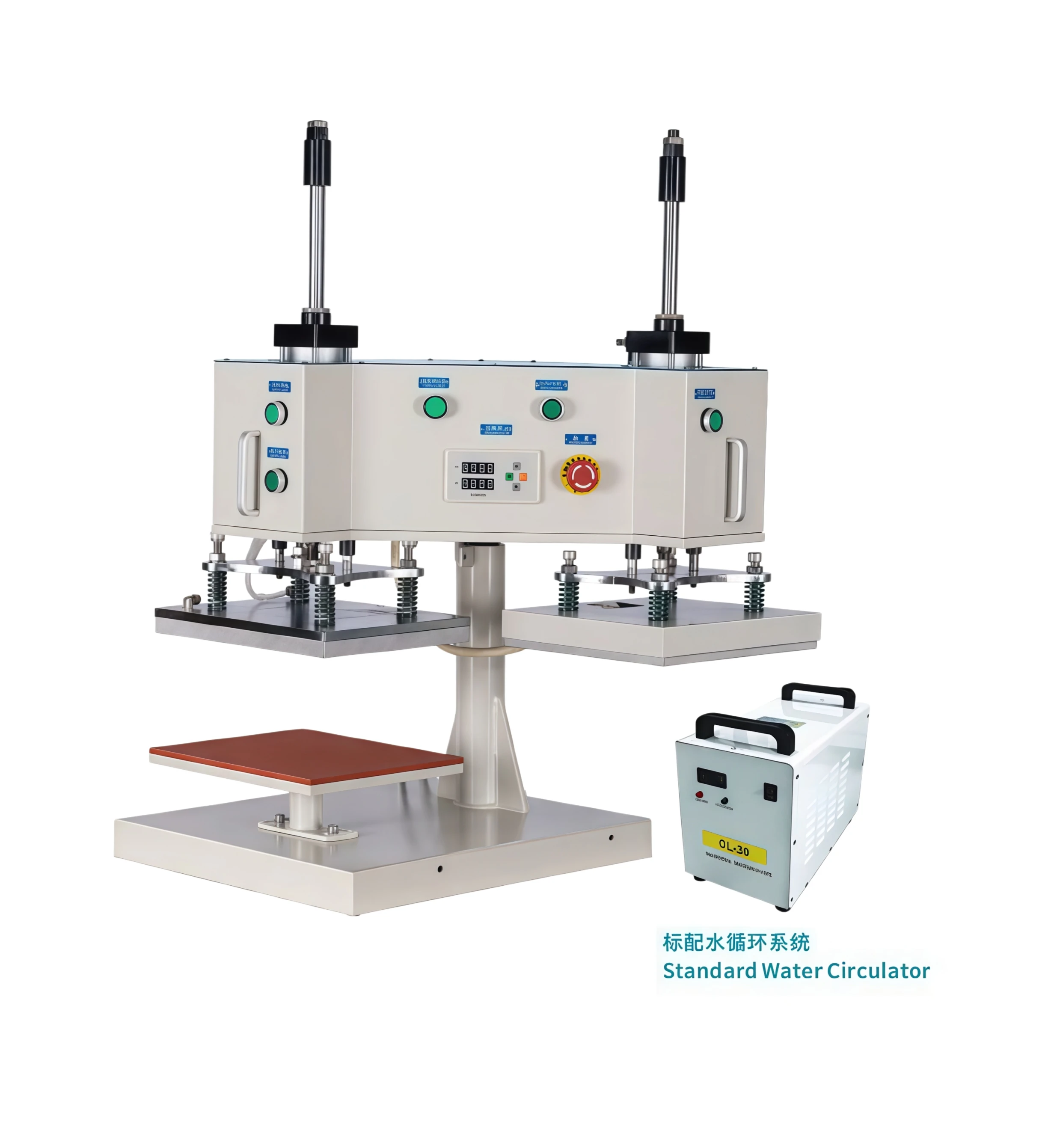 Wholesale Industrial Dual Station Pneumatic Heat Press Machine Cold Hot Plate for Garment Printing High Efficiency