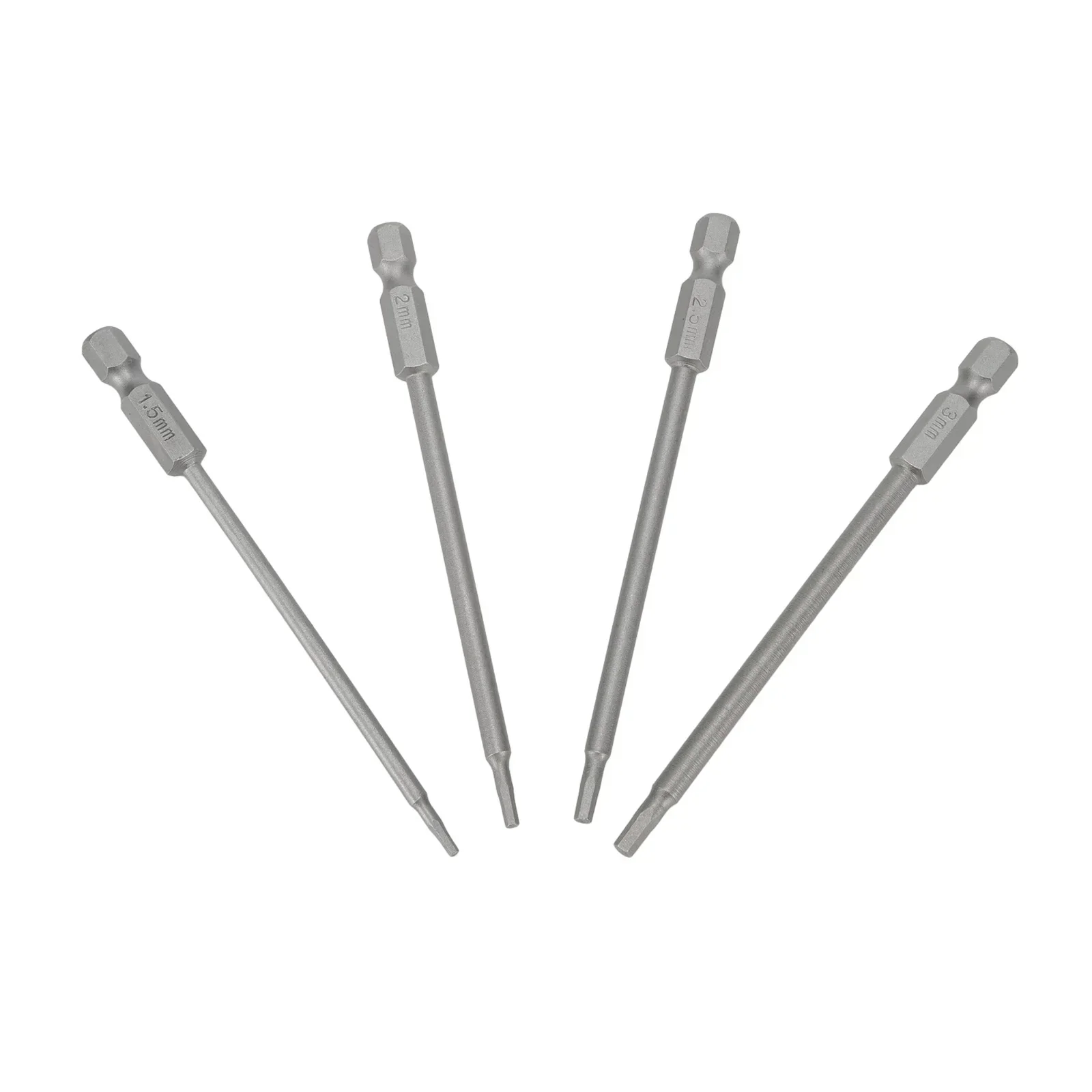 4pcs Magnetic Hex Shank Screwdriver Bit Set With Quick Connection, 1 5mm 2 0mm 2 5mm 3 0mm, 4 Length, Reliable Magnetic Handle