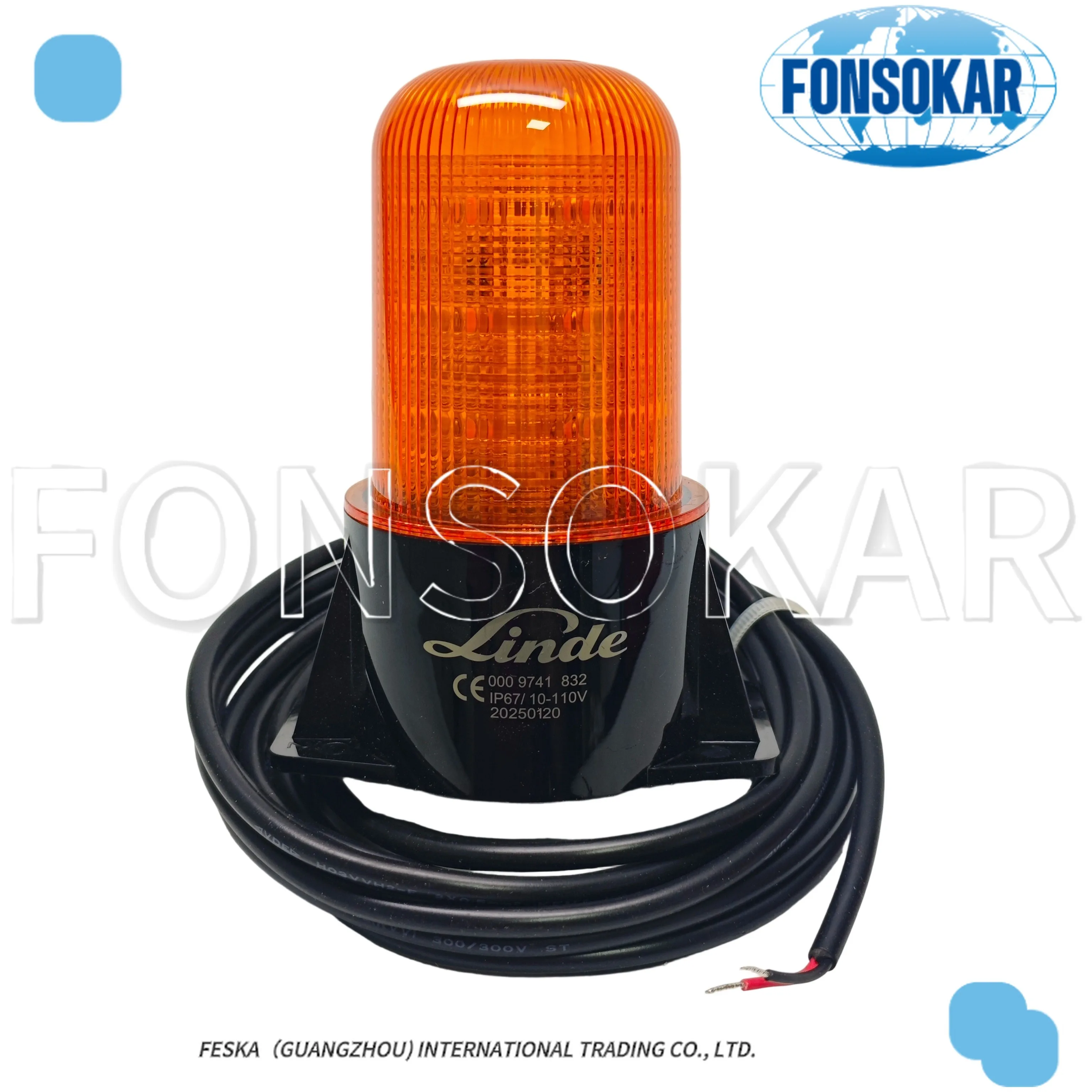 

High Quality Linde Forklift Warning Flashing Light Used As an Attachment for Forklifts with Part Number 0009741832
