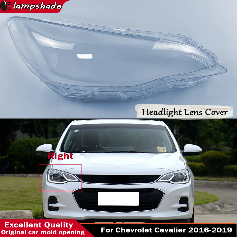 

For Chevrolet Cavalier 2016 2017 2018 2019 Auto Light Caps Car Headlight Cover Lamp Case Glass Lens Lampshade Headlamp Shell