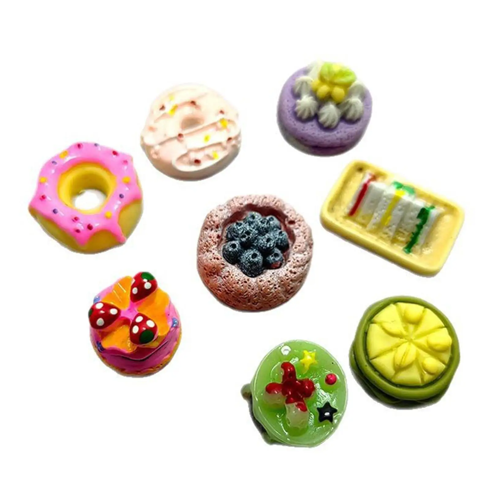 100 stuks miniatuur voedsel speelgoed voedsel spelen speelgoed DIY diorama's keuken kookspel speelgoed voor scrapbooking haarspelden briefpapier doos