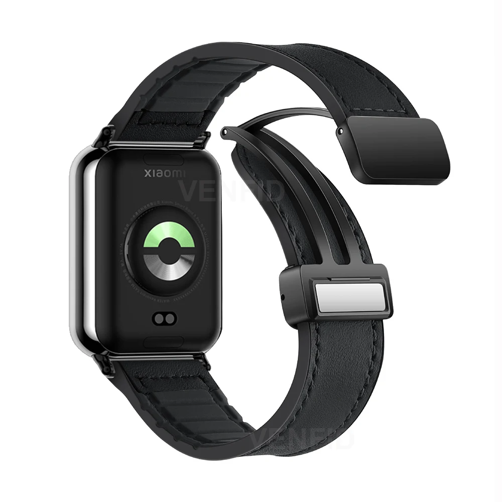 Cinturino in pelle magnetica in silicone per Xiaomi Mi Band 9 Pro/Mi Band 8 Pro Sport donna uomo cinturino per orologio cinturino per Redmi Watch 4/5