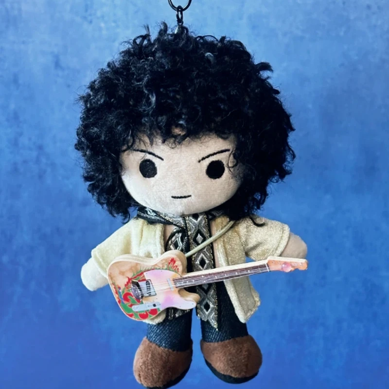 Música rock brinquedo de pelúcia chaveiro estilo punk boneca de pelúcia saco charme mochila decoração legal presente de natal para amigo
