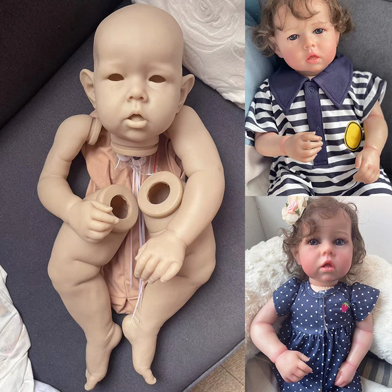 20inch/28Inch Liam Reborn Doll Kit Huge Baby Toddler Reborn Soft Touch Fresh Color Unpainted Unfinished Doll Blank Parts Drop