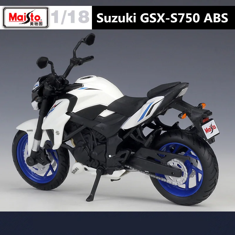 Maisto 1:18 Suzuki GSX-S750 ABS Alloy Racing Motorcycle Model Simulation Diecast Metal Street Motorcycle Model Children Toy Gift