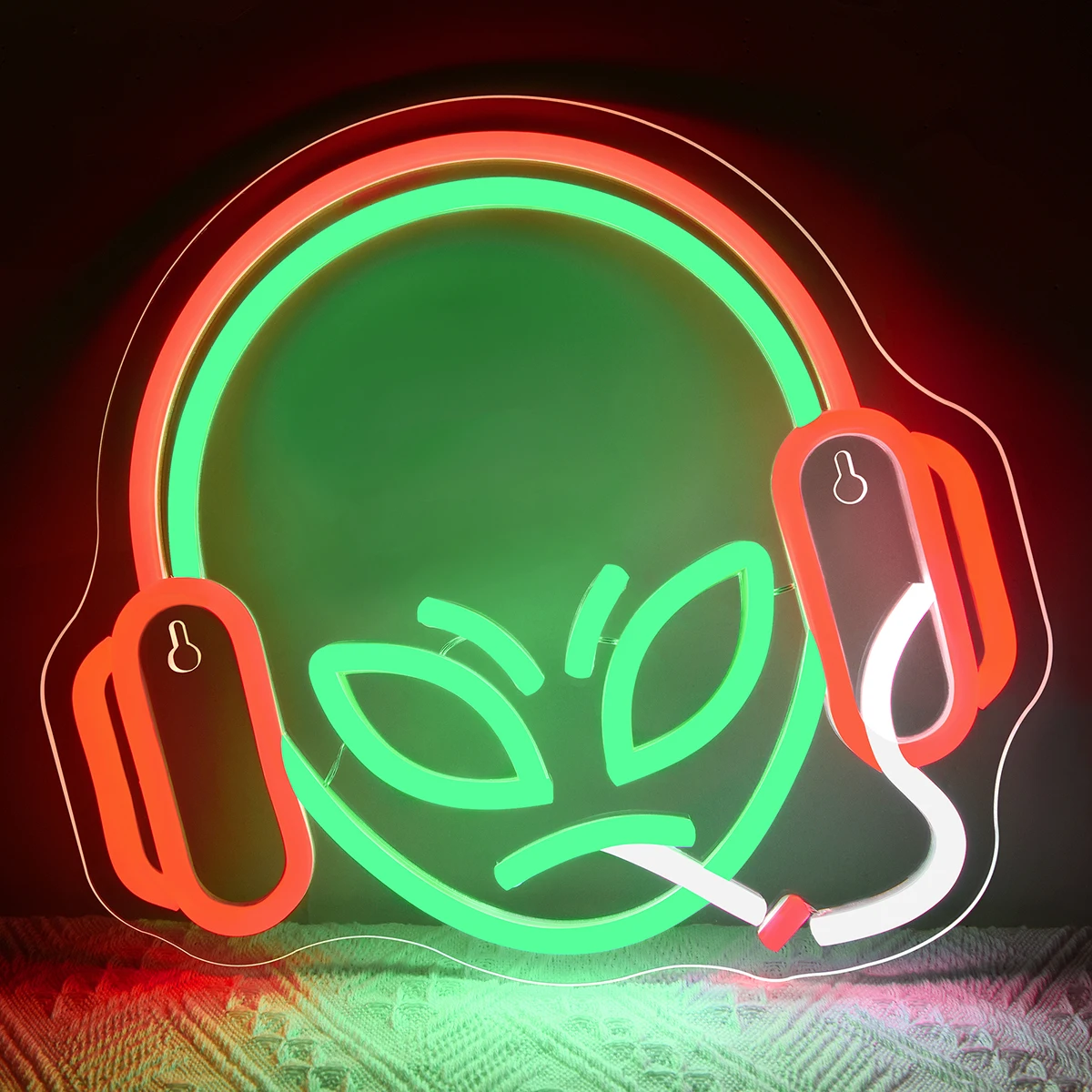 Alien Neon Sign Green LED Light for Wall Decor Man Cave  Bar Pub Shop  Game Room  Halloween