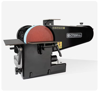 CTS50 Wood Belt Sander Polishing Grinding Machine Polisher Electric Sandpaper Polisher Grinder Woodworking Sanding Tools 750W