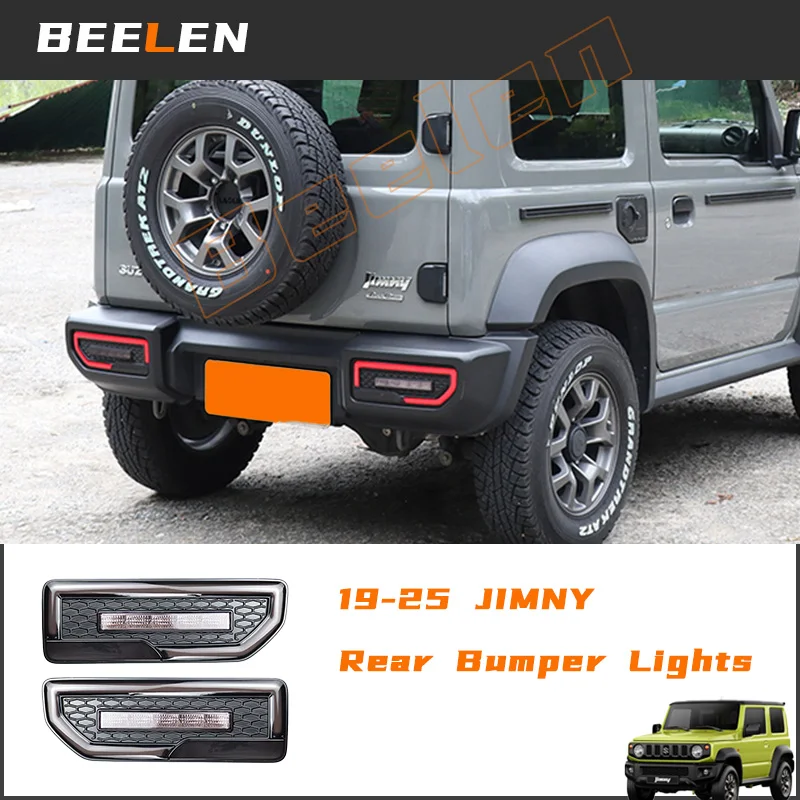 

Для Jimny задний бампер фонари в сборе ABS дымчатый черный задний фонарь для SUZUKI Jimny JB64/JB74 | Аксессуары для бездорожья 4x4