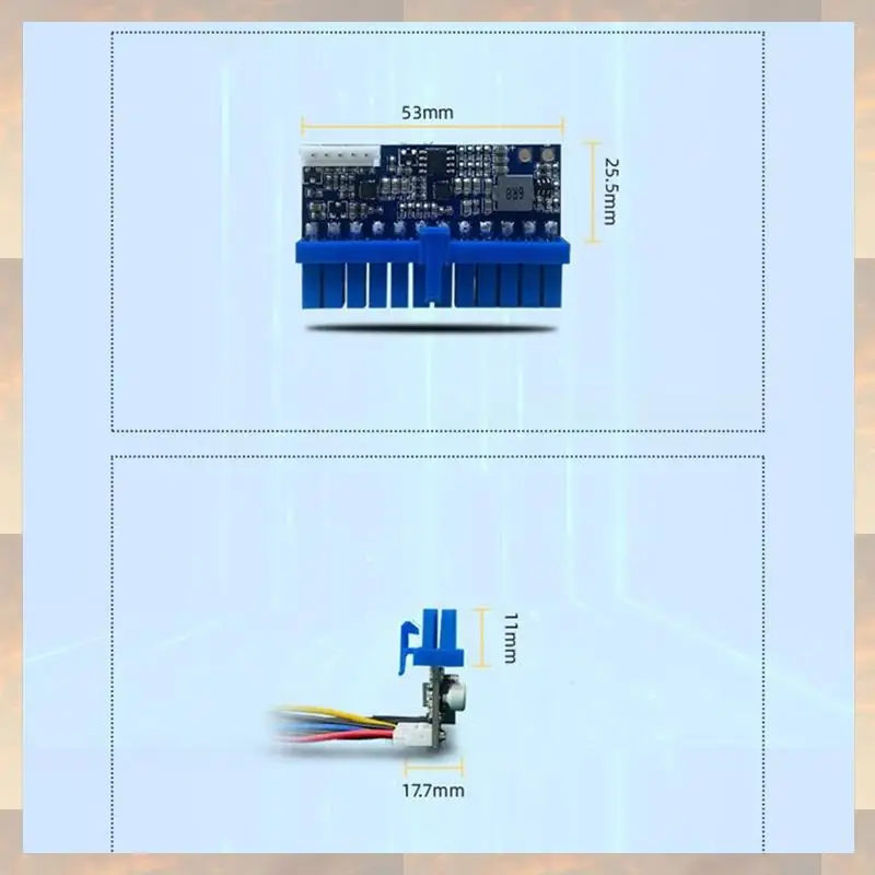 

2025 New-2X DC-ATX 160W Direct Plug Power Module Conversion Board 12V 160W High Power PSU 24Pin MINI ITX DC To ATX