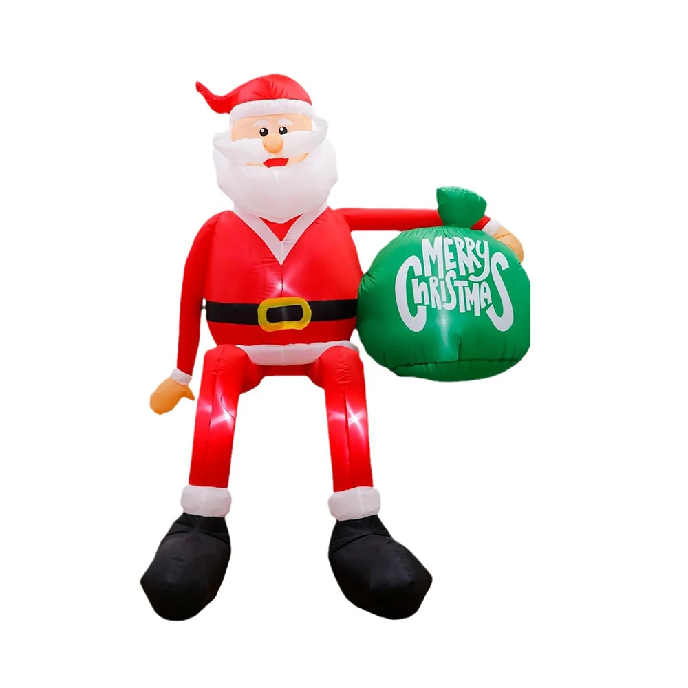 Christmas Blow up Yard Decoration for Outdoor Decor 8FT Climbing Santa Christmas Inflatable Christmas Yard Decorations with LED