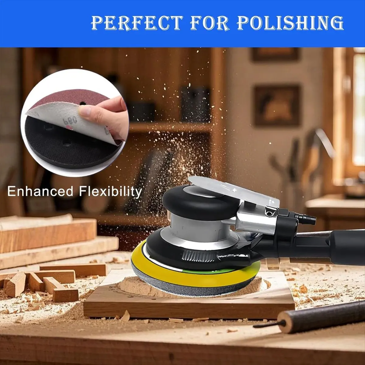 

COFA, 5 шт., 6-дюймовые шлифовальные интерфейсные подушечки на липучке — губчатая подушка мягкой плотности, буферные подкладки с пеной EVA