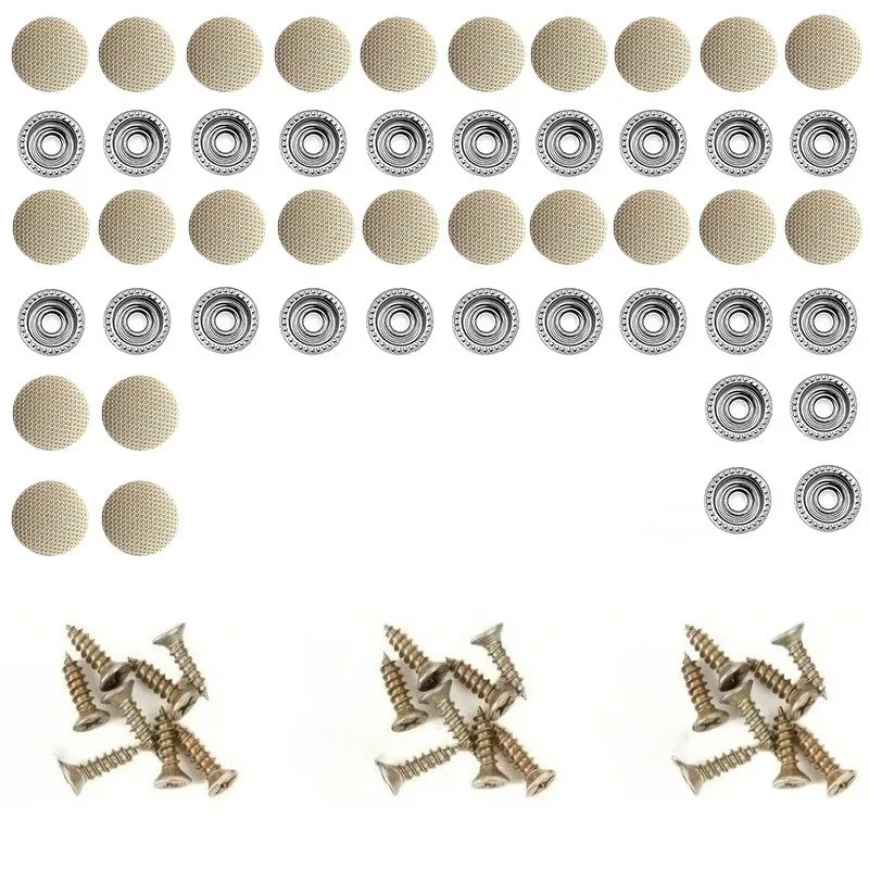 55 pcs Roof Liner Fasteners, No Glue Required and One-Screw Twist Lock, ideal for SUV Headliner Fixing