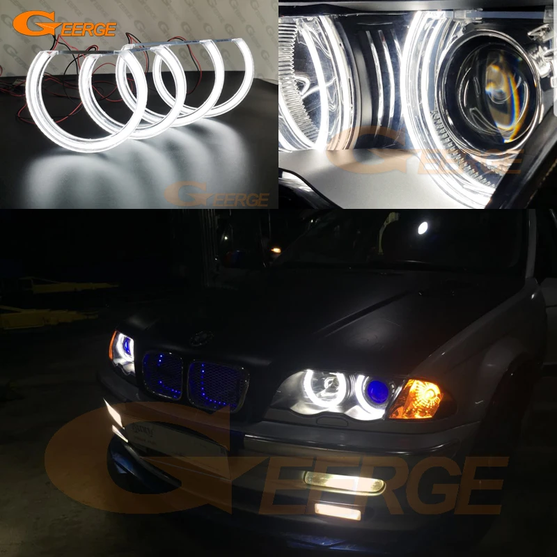 

For BMW E46 Coupe Convertible Pre Facelift 1999 2000 2001 2002 2003 Ultra Bright DTM Style Led Angel Eyes Halo Rings