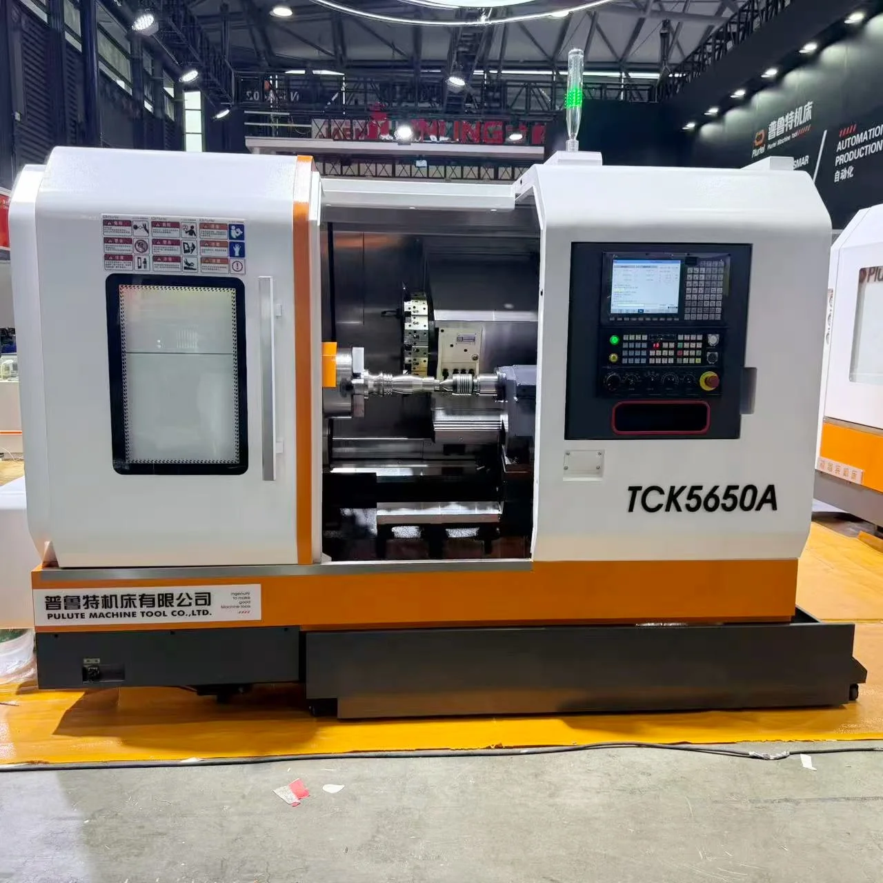 High Precision Single Spindle Automatic Y Axis Metal Milling Lathe TCK5650Y Heavy Slant Bed PLURTEL CNC Machine Tool