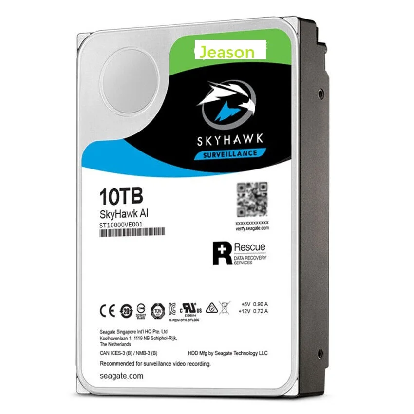 

New ST10000VE001 Skyhawk AI Internal Hard Drive 10TB 7200 RPM 256MB Cache