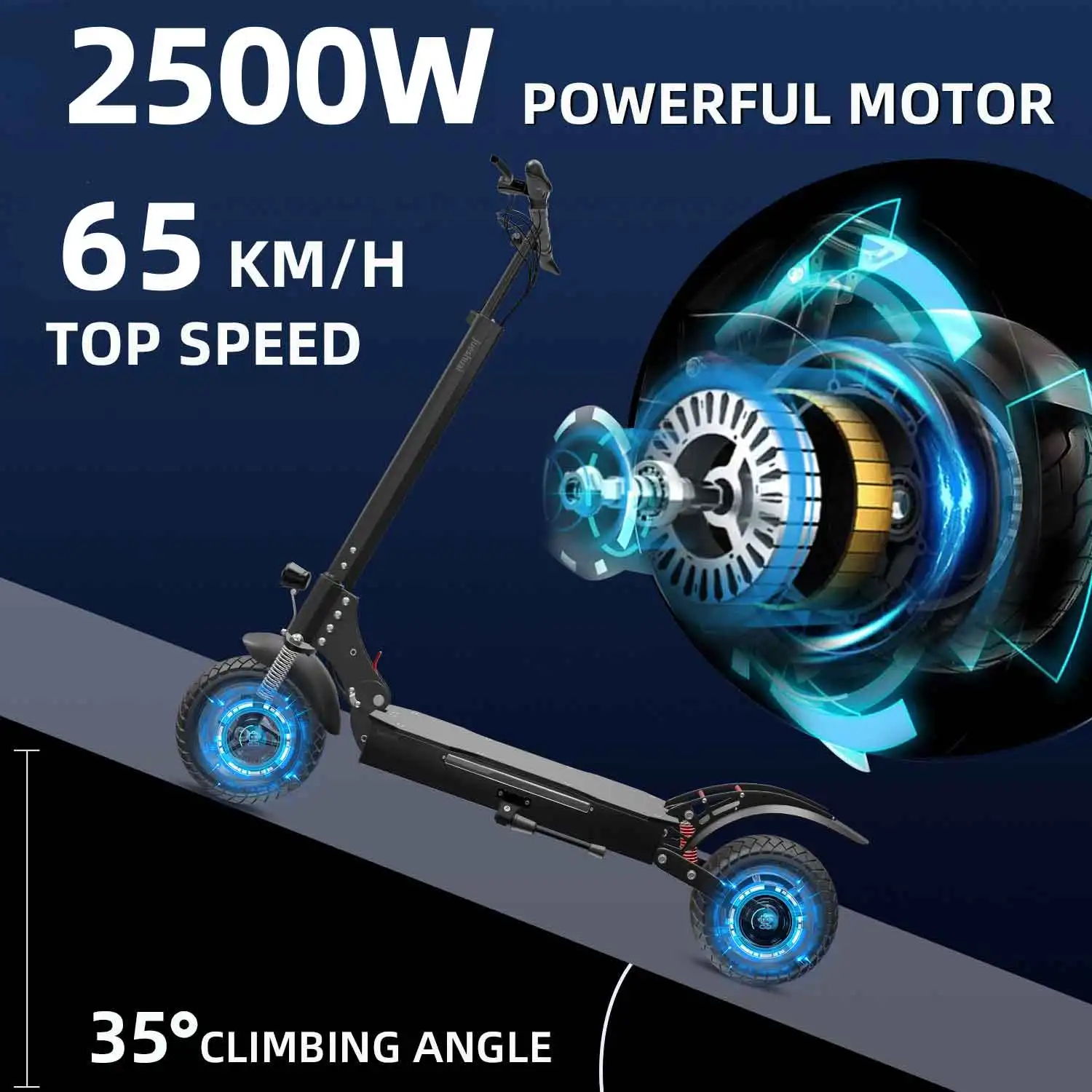 80KM Max Range Electric Scooter with 52V 23.4/20AH Lithium Battery 65KM/H Max Speed E-Scooter Dual disc brake Patinete Eléctrico