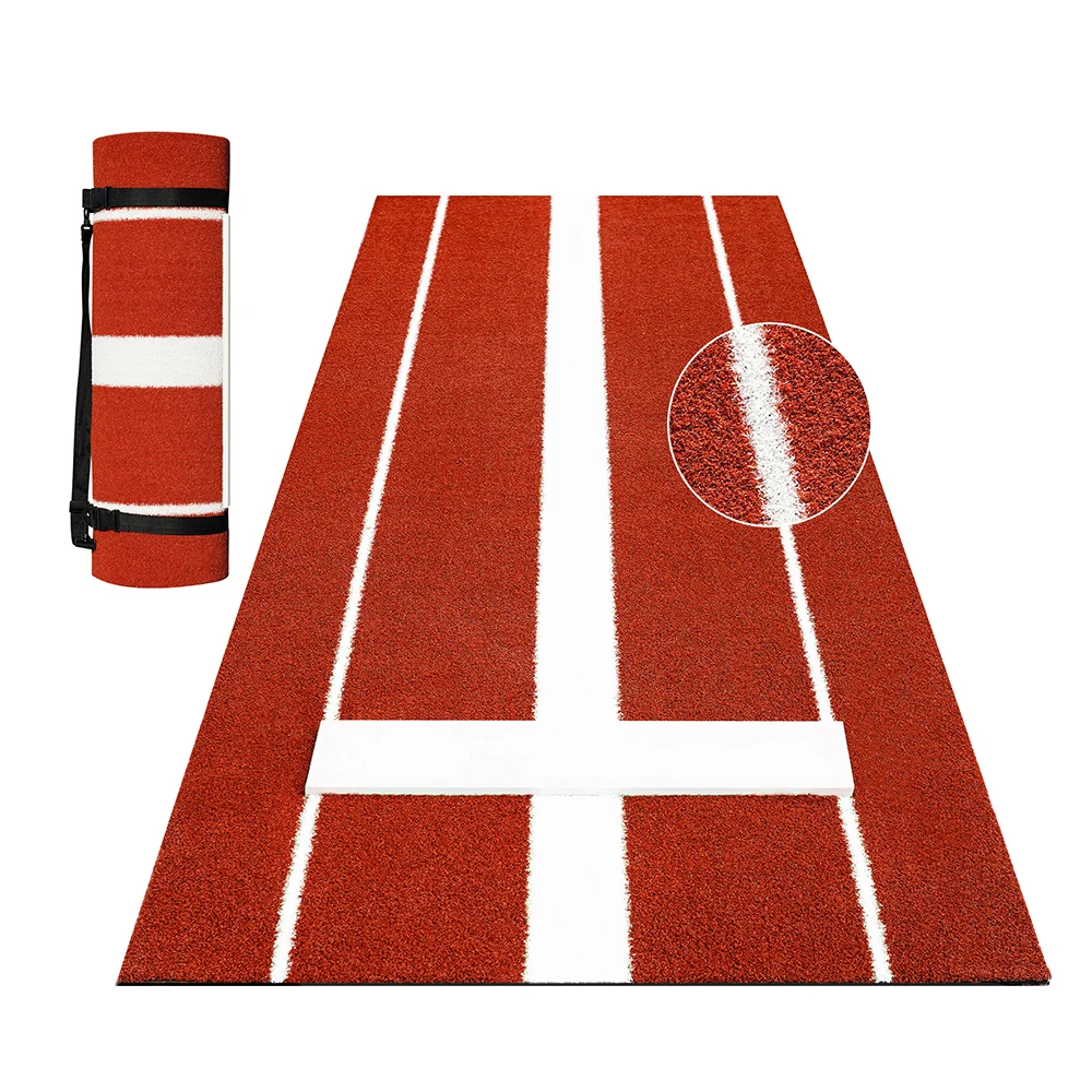 

Softball Pitching Rubber Mat for Indoor Outdoor Practice by Softball and Baseball Pitching Pad Antifade Antislip Pitch