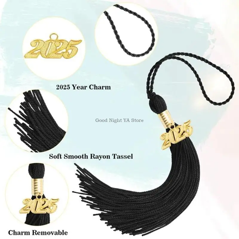 Practical 2025 Graduation Hat Tassels Symbolizing Scholarly Success For Student