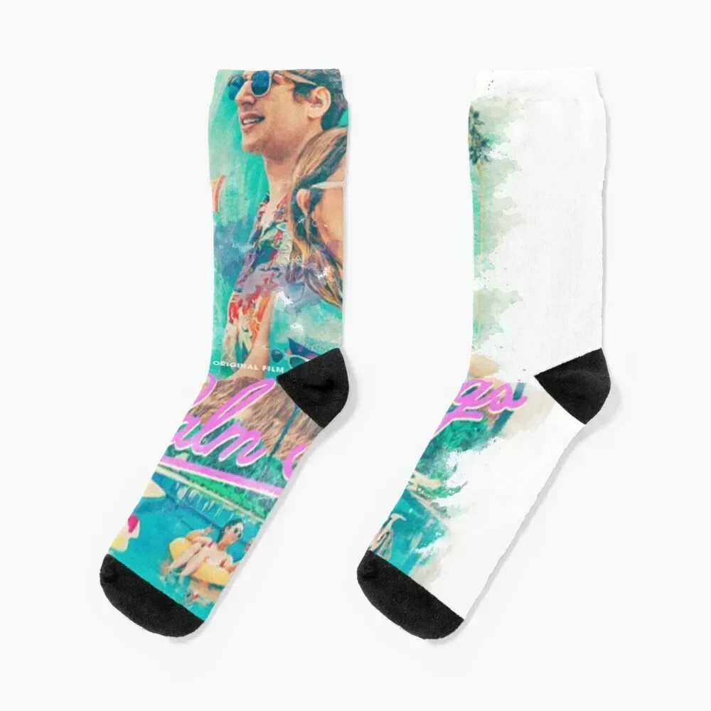 

Palm Springs movie poster Socks luxury hiking essential basketball Men's Socks Luxury Women's