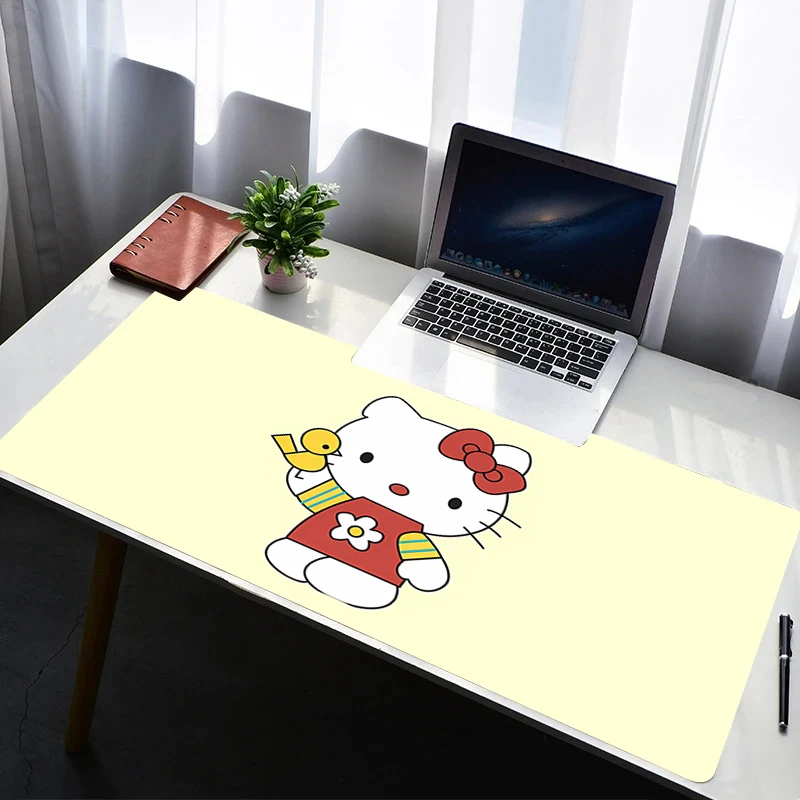 

Mouse Pad PC Non Slip Rubber Mousepad Laptop Gamer Cabinet HD Keyboard Pad Office Computer Gaming Desk H-hello K-kitty Mouse Mat