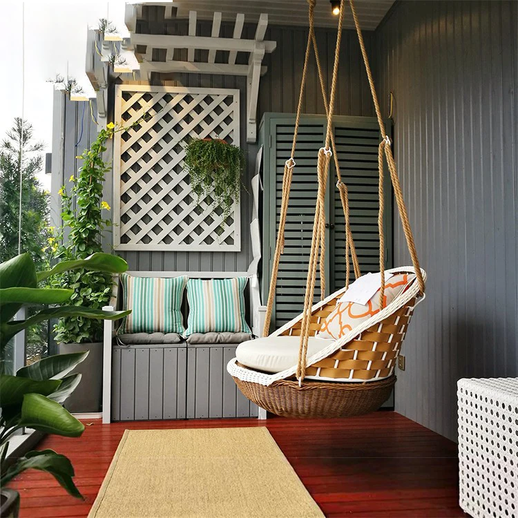 

Customized Hanging Basket Rattan Chair Glider Hammock Adult Indoor Balcony Lazy Single Double Bird Nest Drop Cradle Chair