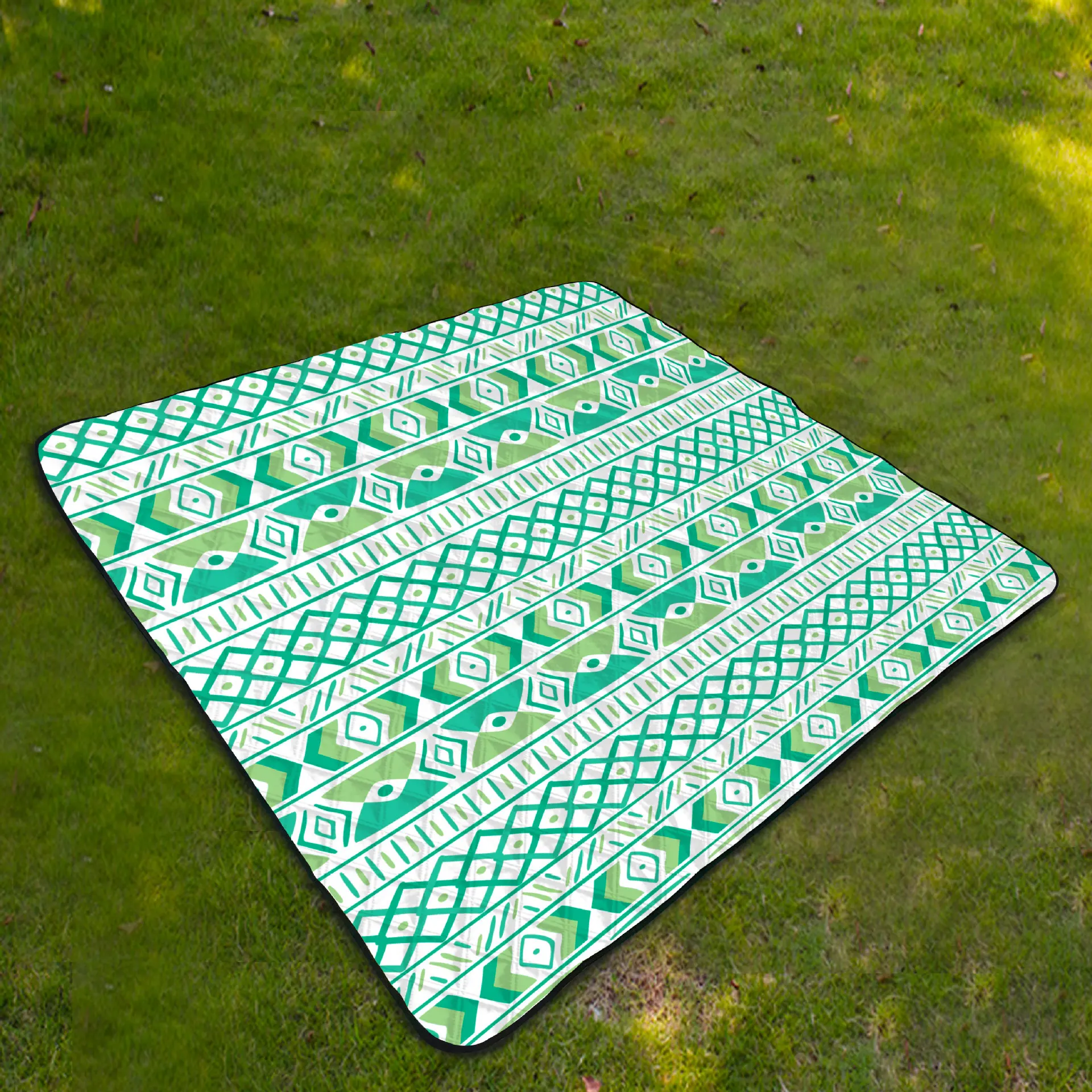 

캠핑용품 Кемпинговое снаряжение - Ультразвуковой утолщенный водонепроницаемый коврик, винтажный одноразмерный коврик для пикника для кемпинга и пешего туризма 캠핑매트