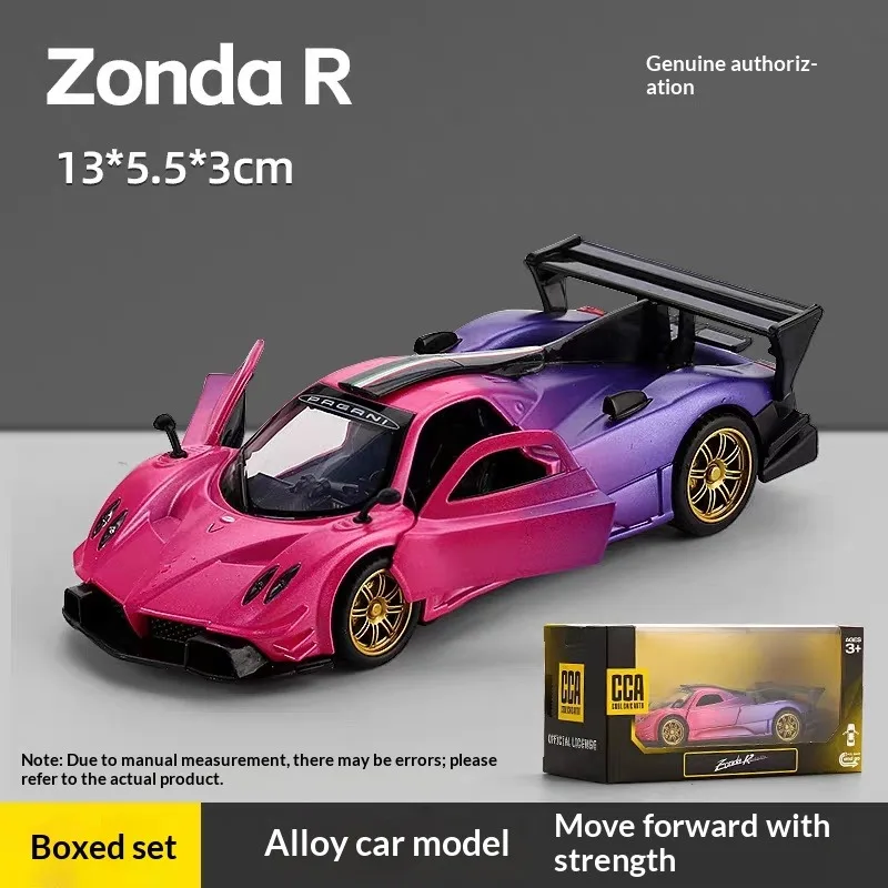 

1:36 Pagani Huayra, alloy body, opening doors, back-rolling drive, collectible for display and play, holiday gift