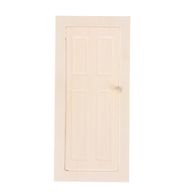 1/12 Scale Dollhouse Door Miniature Interior Wooden Door DIY Dollhouse Furniture Accessories