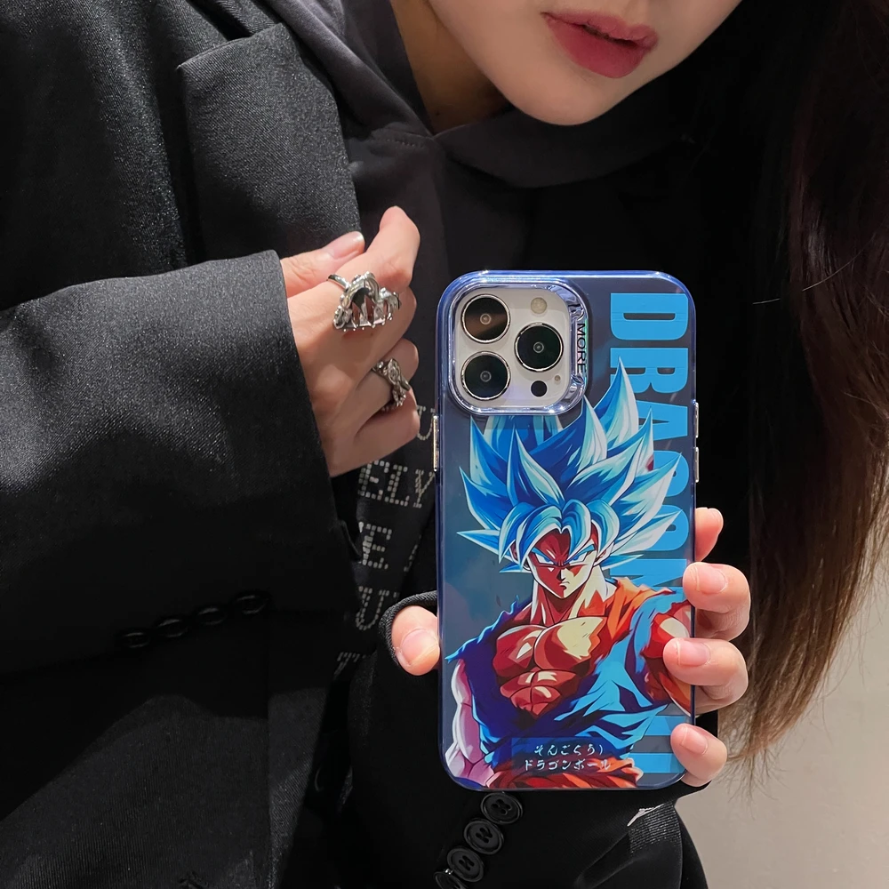 Fashion Cool Japan Anime D-Dragon Ball Son Goku Saiyan Phone Case For iPhone 17 16 15 14 13 Pro Max Shockproof Hard Cover view 3