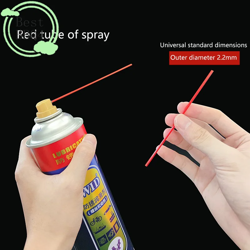 (BBQ4)Cleaning Agent Small Tube Red Extended Type Cleaning Carbon Tool Cylinder Bi Cleaning Spray Nozzle Throttle Valve Use