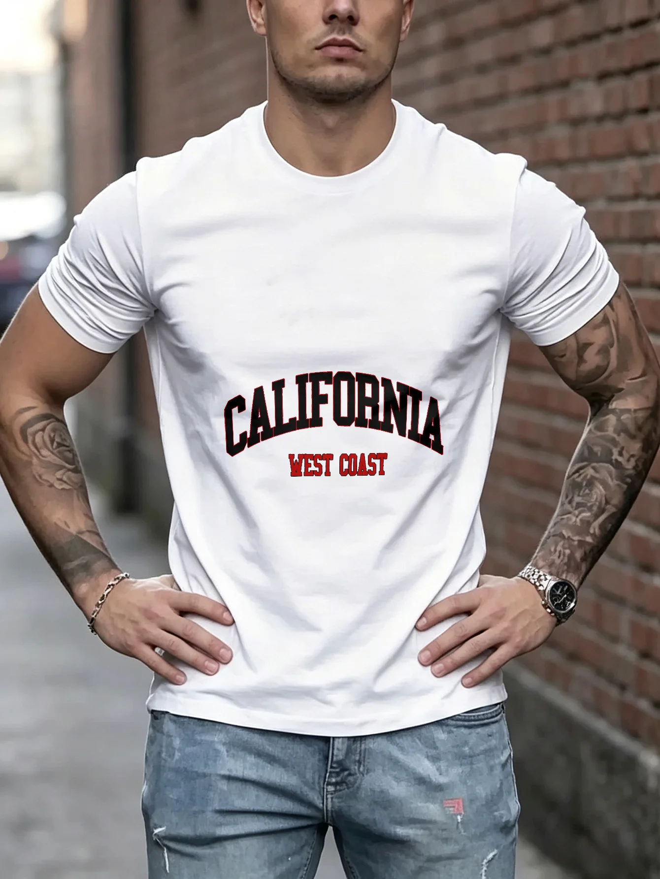 Unisex California West Coast Graphic TShirt, Retro Style Streetwear, Casual Short Sleeve Crewneck Top for Summer Beach Vibe, Trendy Urban Fashion Tee