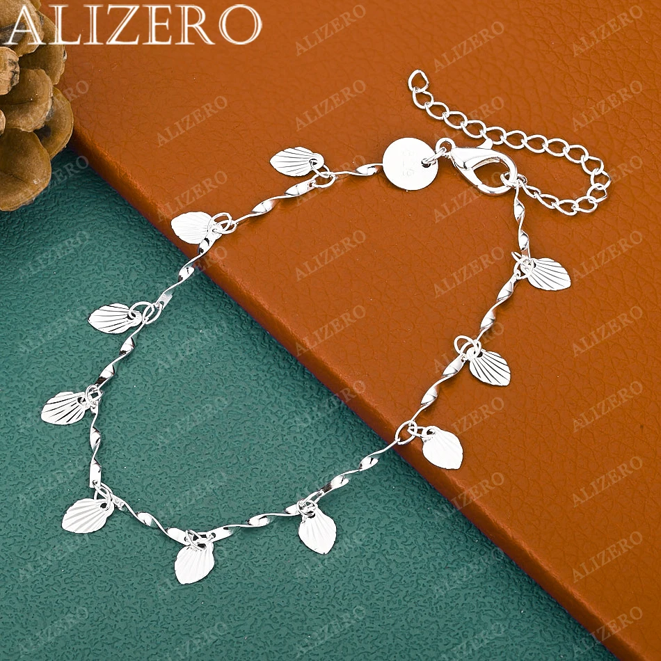925 Sterling Silver Bracelet Shells Charms Bracelets for Women's Fashion Birthday Party Fine Jewelry Gifts