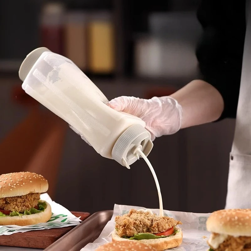 Sauce Squeezing Bottle Commercial Home Food-grade Inverted Tomato Sauce Storage Box Kitchen Salad Dressing Jam Squeezing Bottle