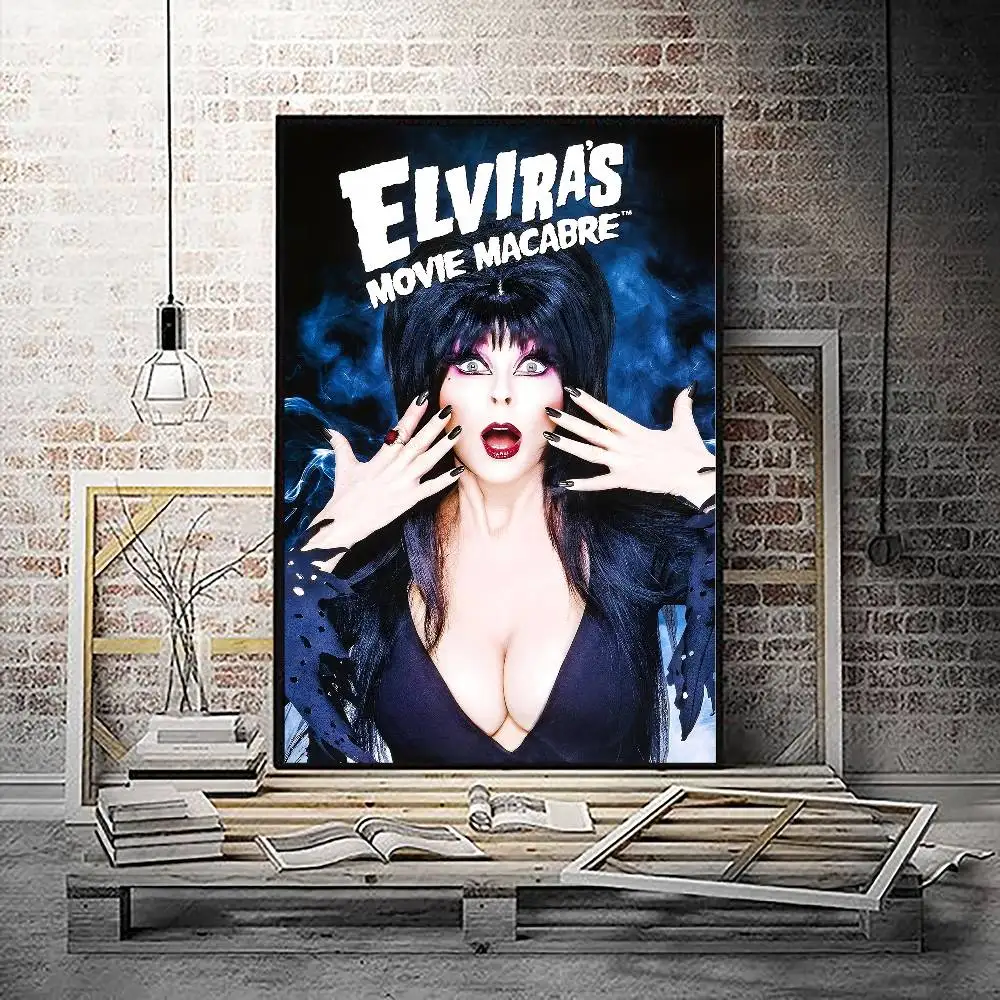 Elvira، عشيقة الفيلم الظلام DIY ملصق لاصق يتوهم الجدار ملصق لغرفة المعيشة زخارف للحانات جدار ديكور #5