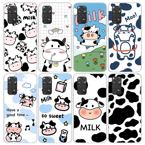 Dairy Cattle Cow Speckle Cute Phone Case for Xiaomi Redmi Note 15 14 14S 13 12 12S 11 Pro Plus 11E 11T 11S 10S 5G Soft Cover Fun
