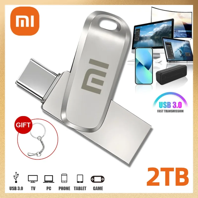 

Usb-флеш-накопитель Xiaomi, металлический, USB 3,0, 1 ТБ, 512 ГБ